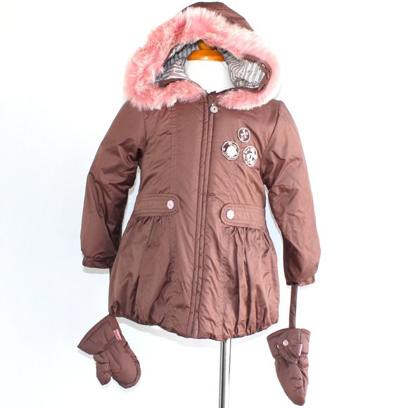 Pampolina Other - Pampolina Girls Size 2T Brown Winter Jacket New